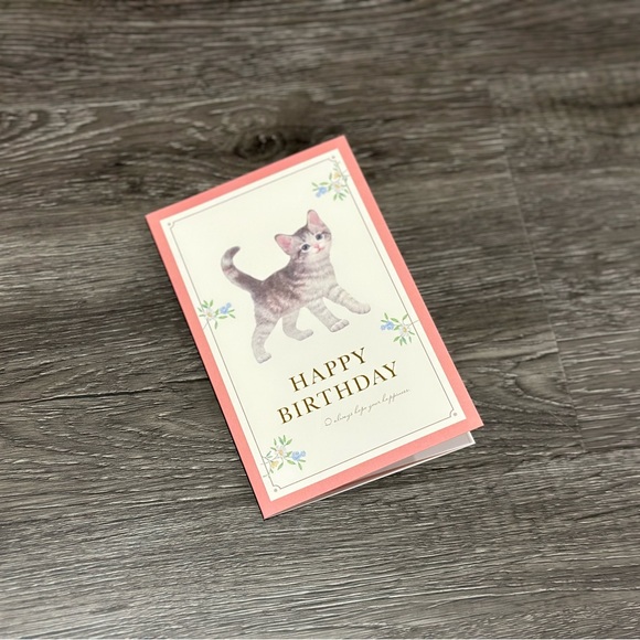 American Shorthair Kitten Birthday Card ❘ Celebrate Card ❘ Happy Birthday Card - Picture 2 of 7